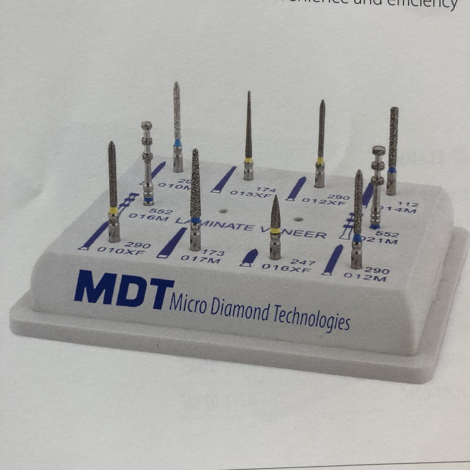 MDT Dental 1 The Laminate Veneer Kit FG Diamond Burs & autoclavable