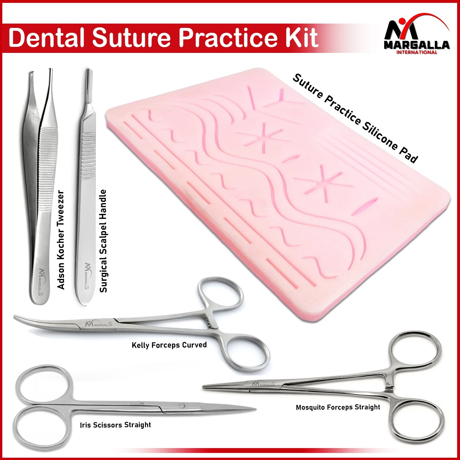 Practice Suture Kit Set for Medical and Veterinary Student Training