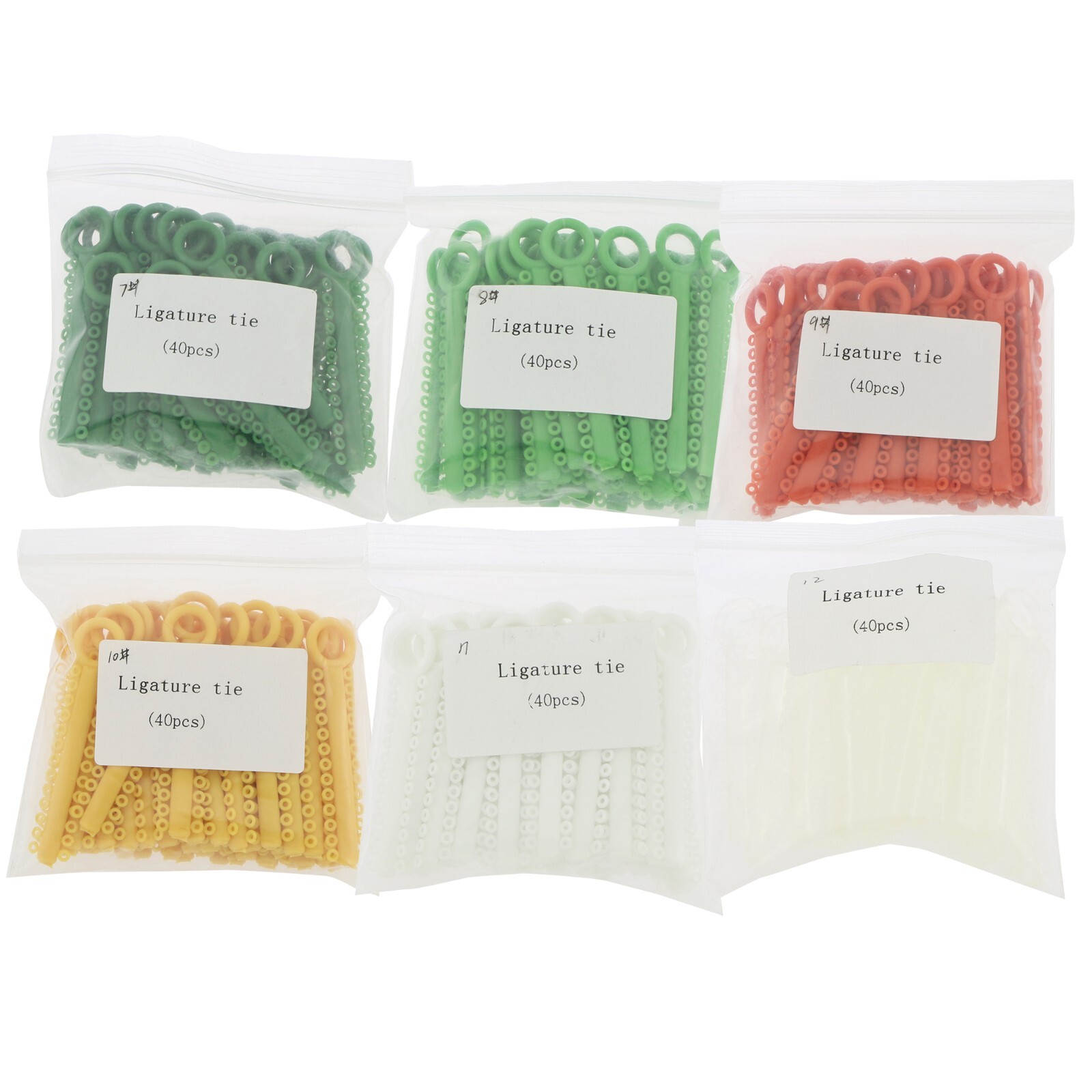 1040 Dental Orthodontic Ligature Ties Elastic Rubber Bands Ligaduras Ortodoncia