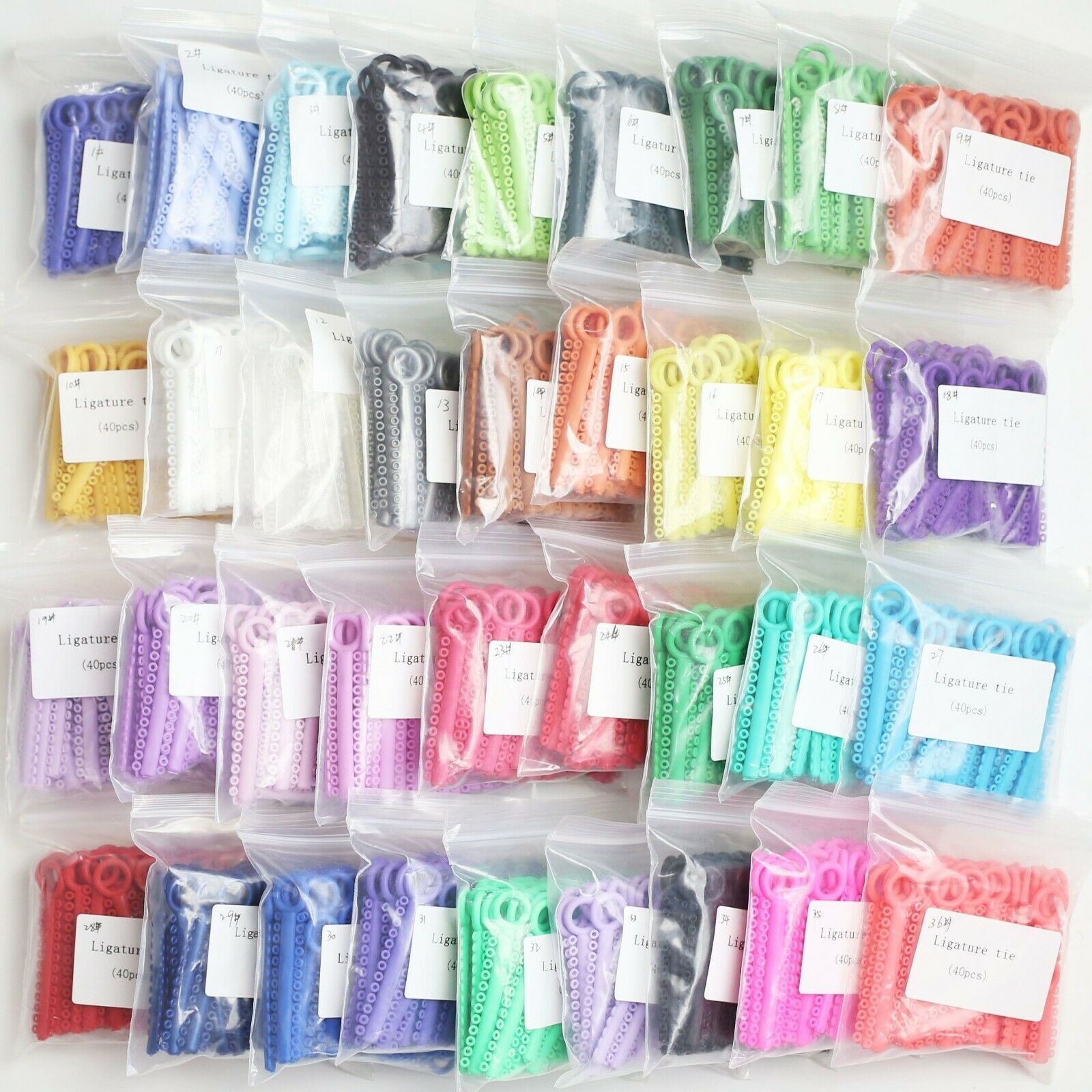 Dental Ligature Ties Rubber Bands 1040 Elastomeric Ortho Elastics 3.5/5.0/6.5oz