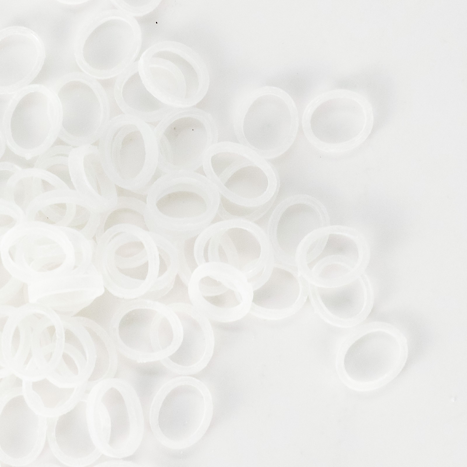 100pcs/pack JMU Dental Orthodontic Latex Free Elastic Bands Extra Heavy Clear