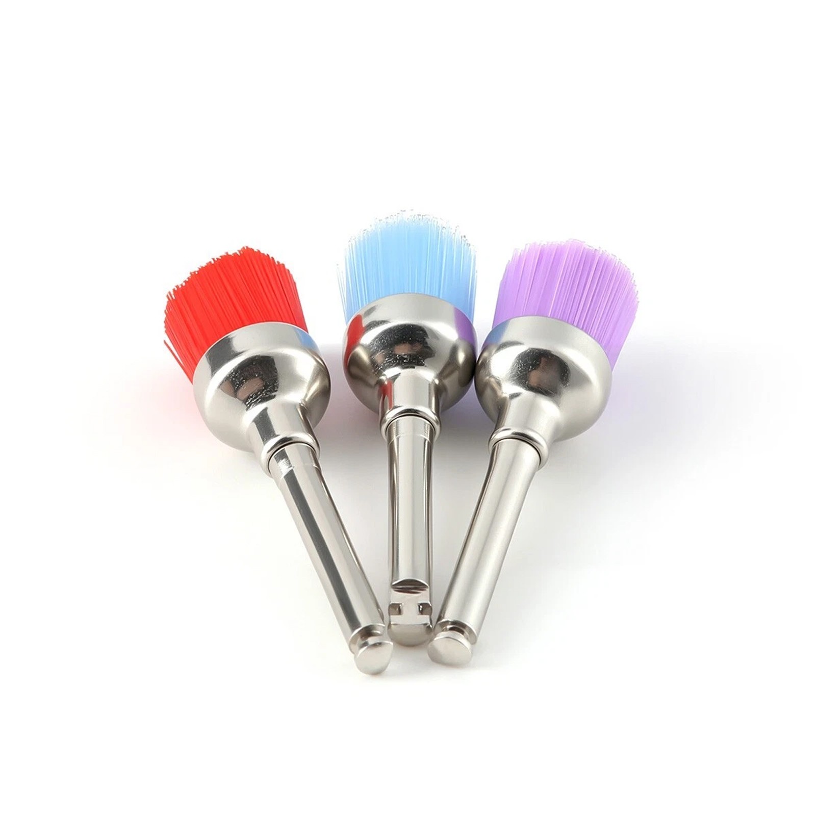 Dental Multi-color Nylon Latch Flat Bowl Buffing Polisher Prophy Cup Bolt Brush