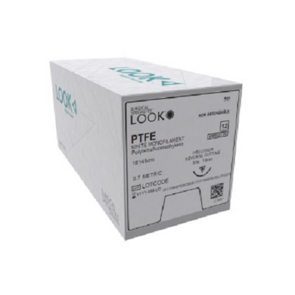 Look X815B PTFE White Mono Monofilament Sutures 2/0 18″ C-6 12/Bx