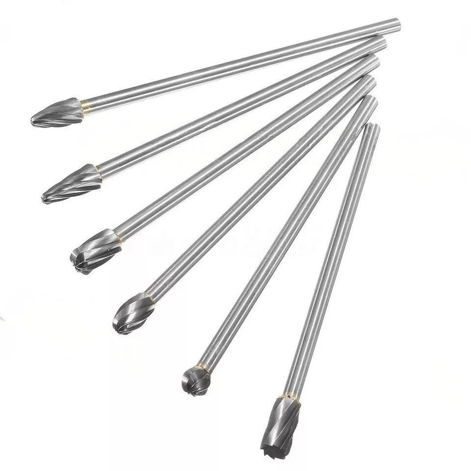 Dental Aluminum Cut Rotary Burr 150mm Long Tungsten Carbide Burs 1/4″ 6mm Shank