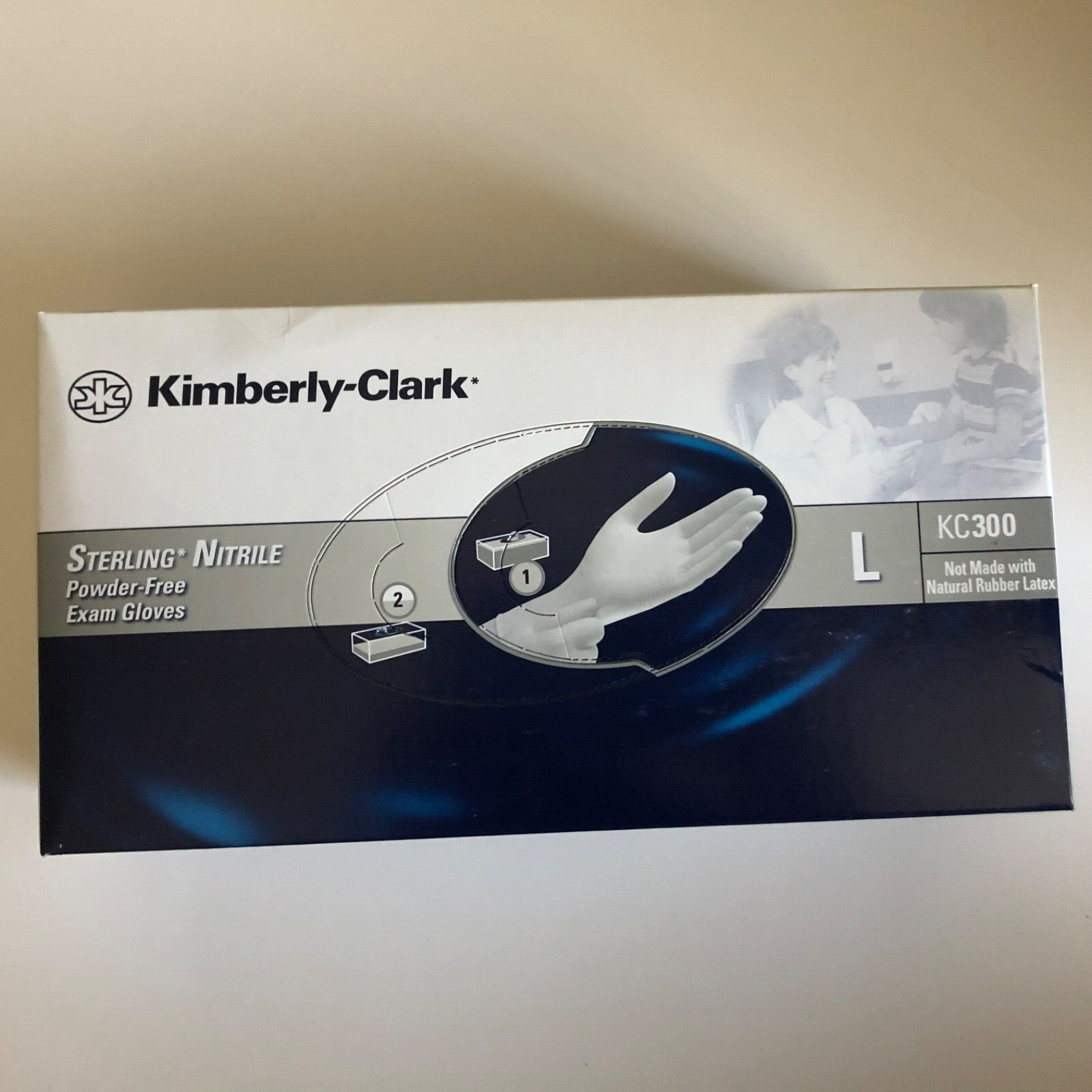 2000 Count Damaged Case Kimberly Clark Halyard Nitrile Gloves Large Exp 1/2025