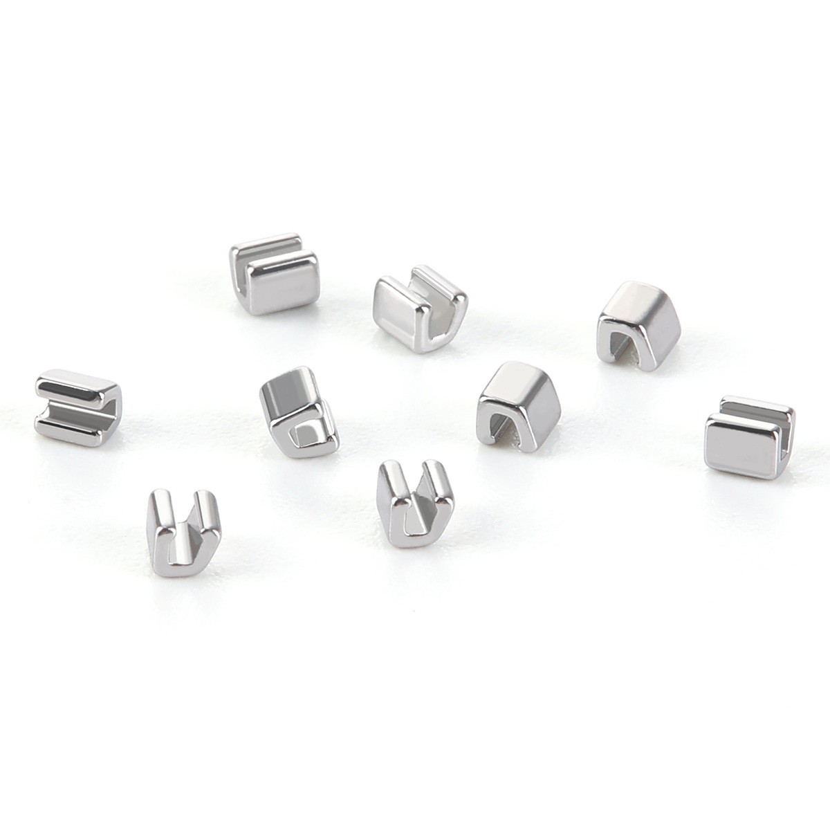 10X AZDENT Dental Orthodontic Universal Crimpable Hooks Split Stops 10pcs/pack