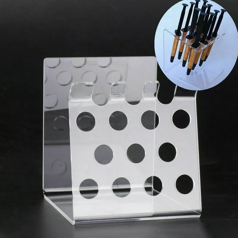 1 Pcs Resin Dental Composite Syringe Acrylic Organizer Frame Holder Transparent