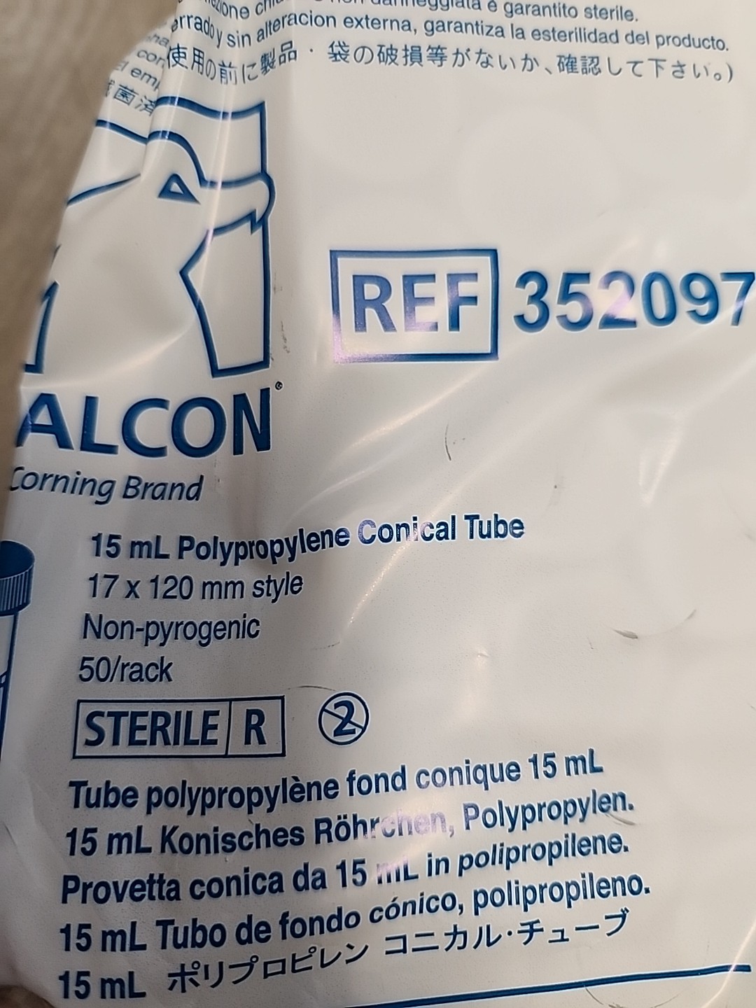 15ml Conical Centrifuge Tubes 50 Pack Polypropylene Test Tube 17mm x 120mm style