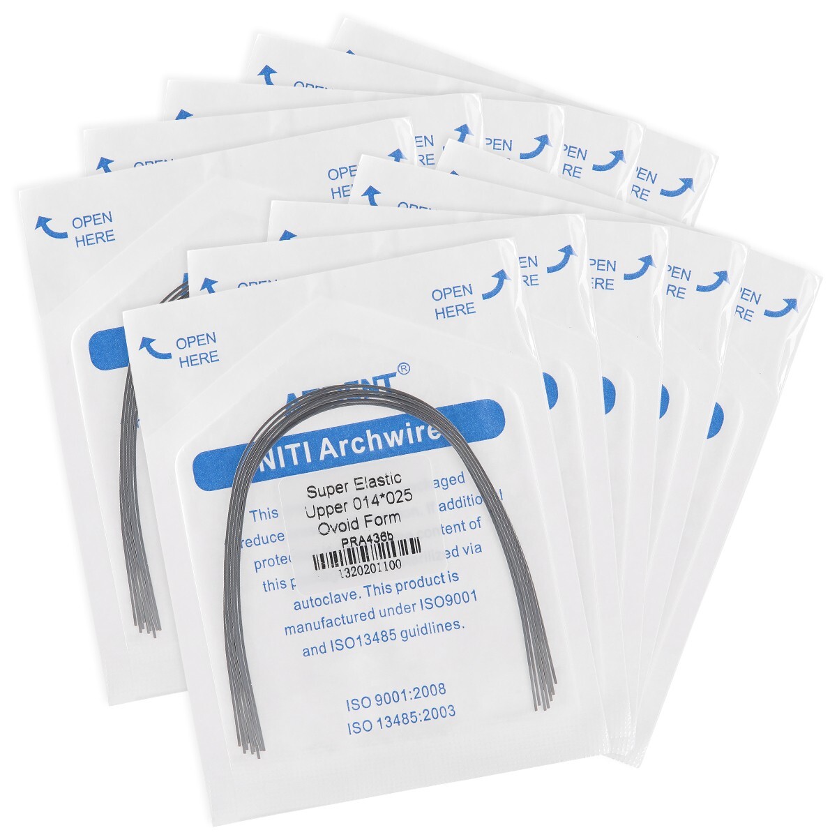 AZDENT Dental Orthodontic Super Elastic NITI Rectangular Arch Wires Ovoid Form
