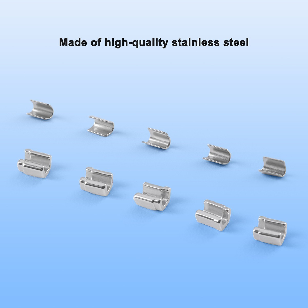 AZDENT 50pcs/Box Dental Orthodontic Universal Crimpable Mini Stops Stainless