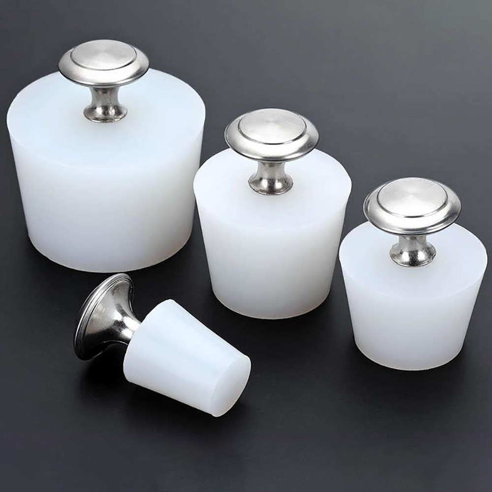 Silicone Bung With Handle Tapered Plugs Wine Stoppers Reusable Sealing Stopper