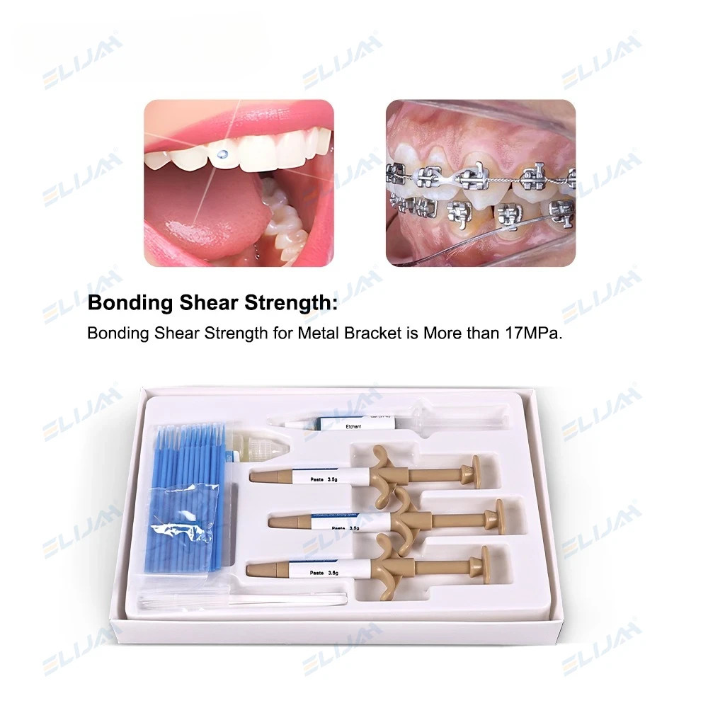 Dental Orthodontic No-Mix Self Cure Bonding Adhesive Kit For Brackets Braces New