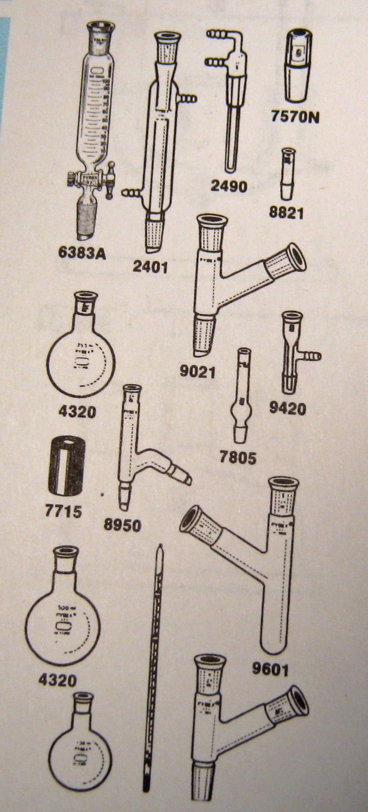 CORNING ORGANIC CHEMISTRY KIT MISSING ONE FREE SHIPPING B