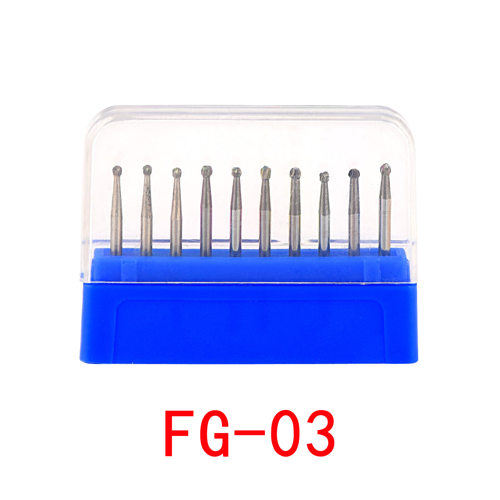 10Pcs Dental Carbide Steel FG Burs Polishing & Finishing Bur Drills High Speed