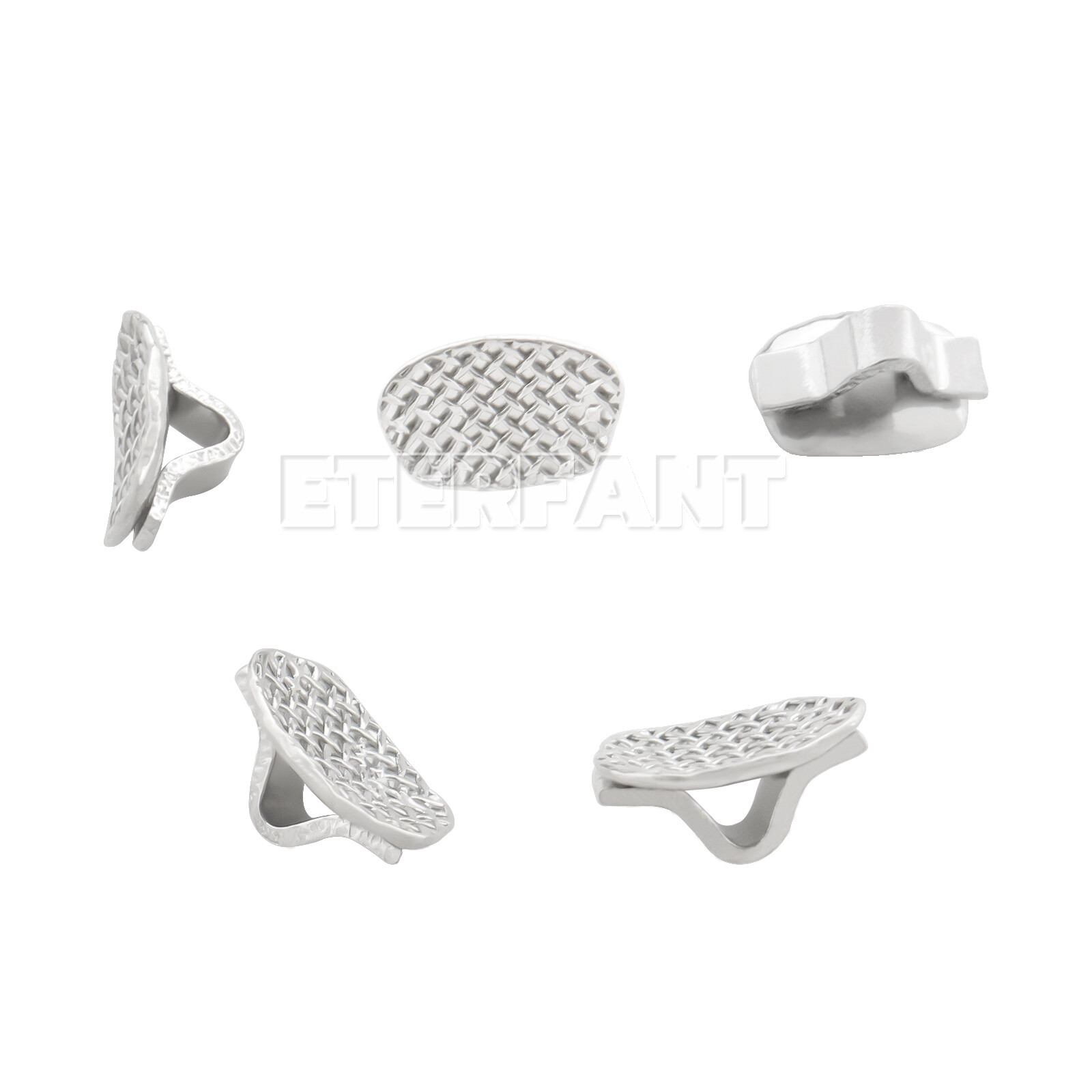 10PCs ETERFANT Dental Orthodontic Lingual Buttons Round/Rectangular Bondable