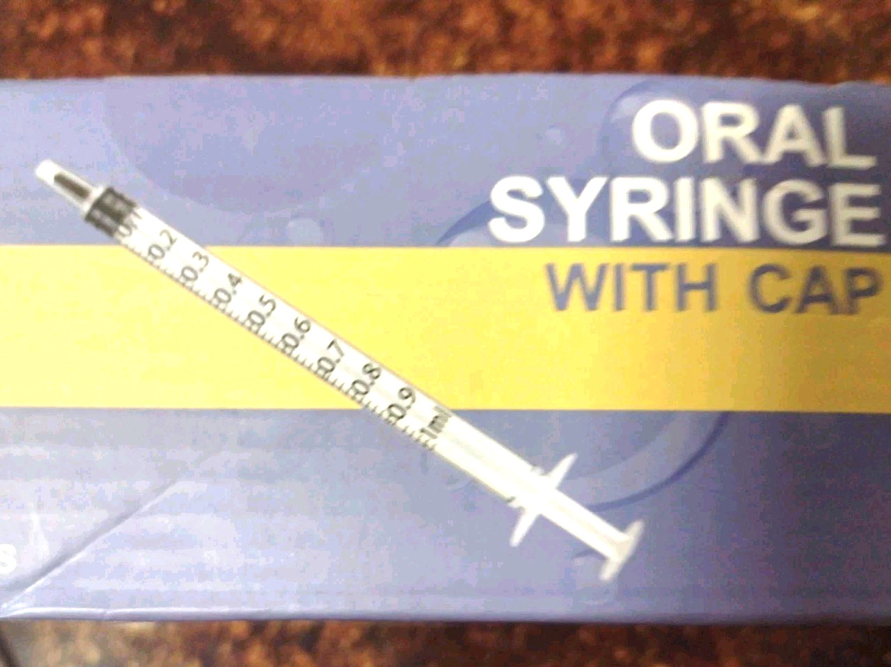 50 Pcs 1ml Syringes with Caps Oral Dispenser Individually Sterile Warpped for…