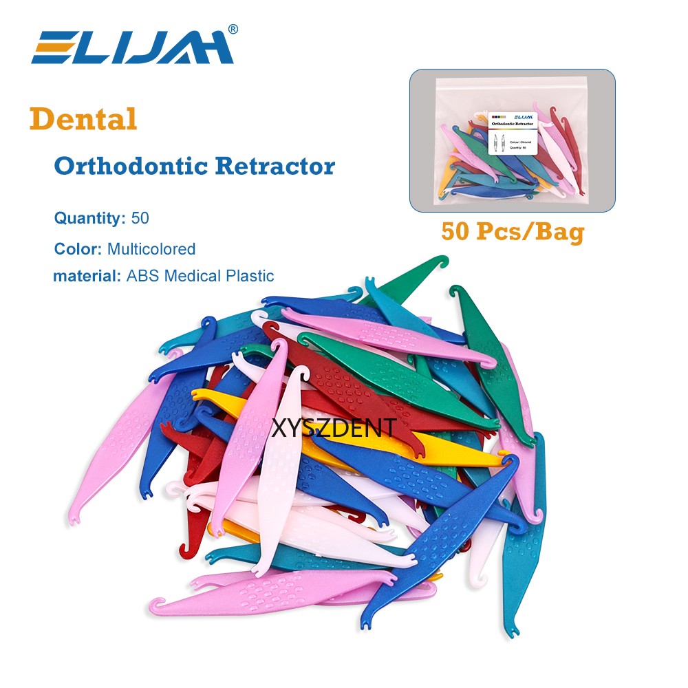Dental Orthodontic Elastic Placer Hooks For Braces Elastic Rubber Band 50/100Pcs