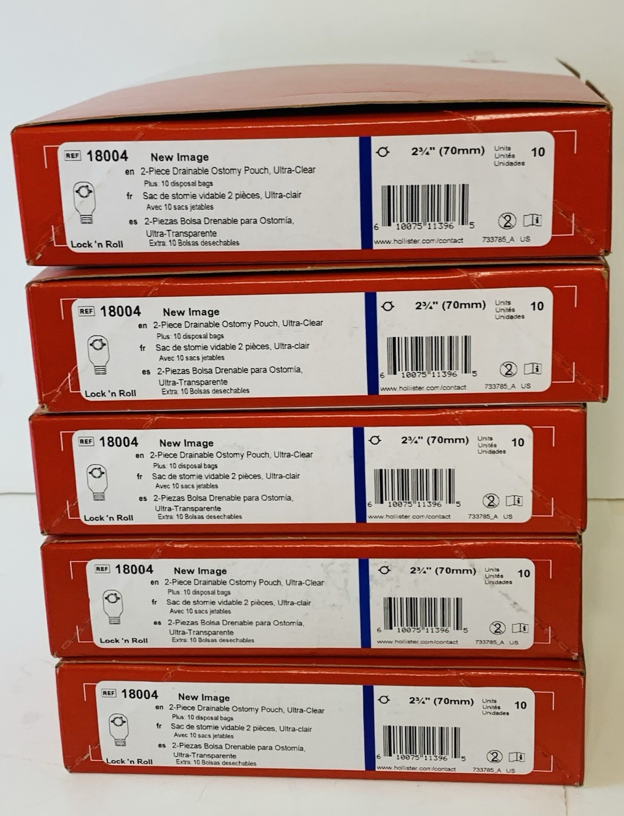 10 BOXES Hollister 18004 New Image 2-Piece colostomy 10BX/10EA Exp2030/10 FRESH