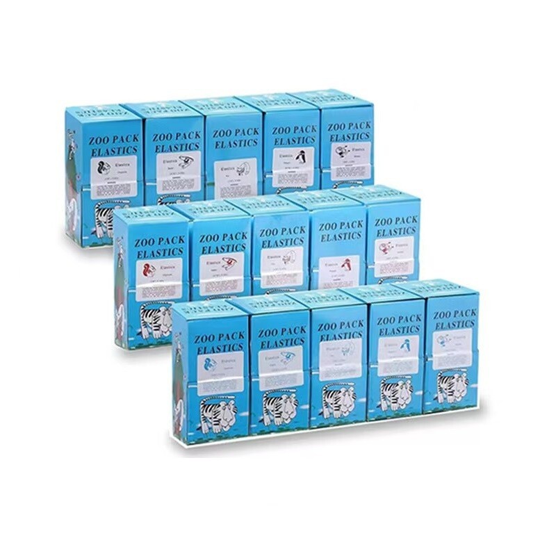Dental Orthodontic Elastics Rubber Bands Free Latex Braces 15 Sizes For Choice