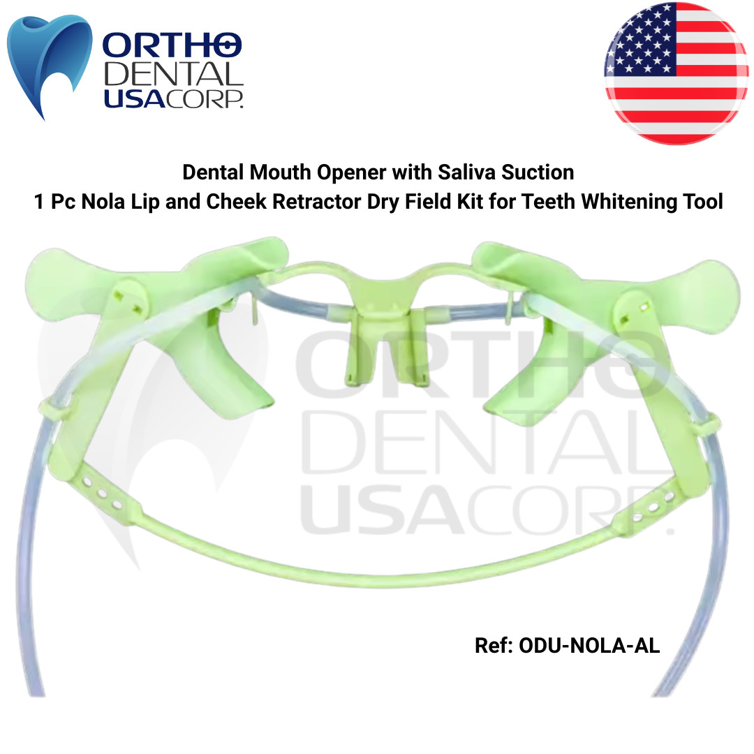 Dental Mouth Opener with Saliva Suction – 1 Pc Nola Lip and Cheek Retractor Dry