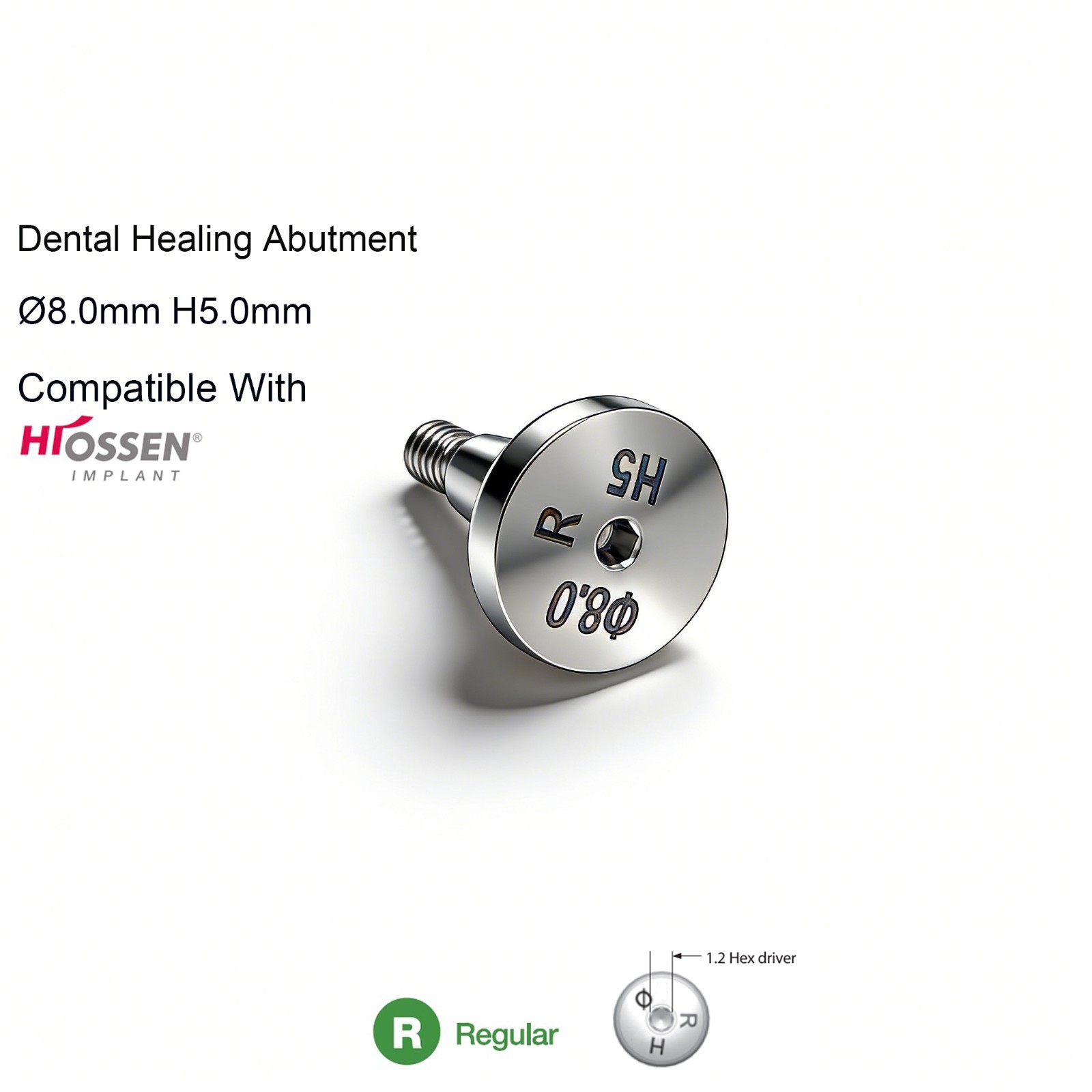 US Osstem Hiossen Dental Healing Abutment Cover Screw Mini Regular Compatible
