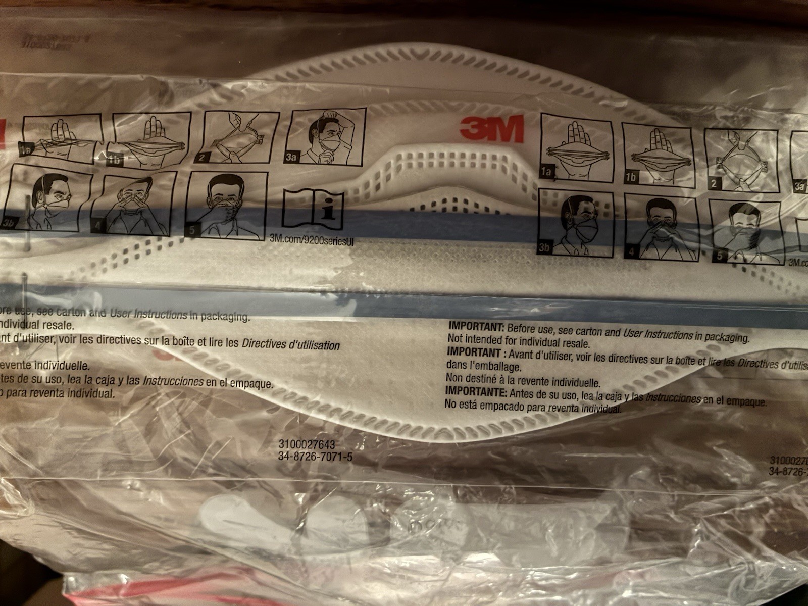 Bag of 30 Factory New Sealed 3M N95 Face Masks