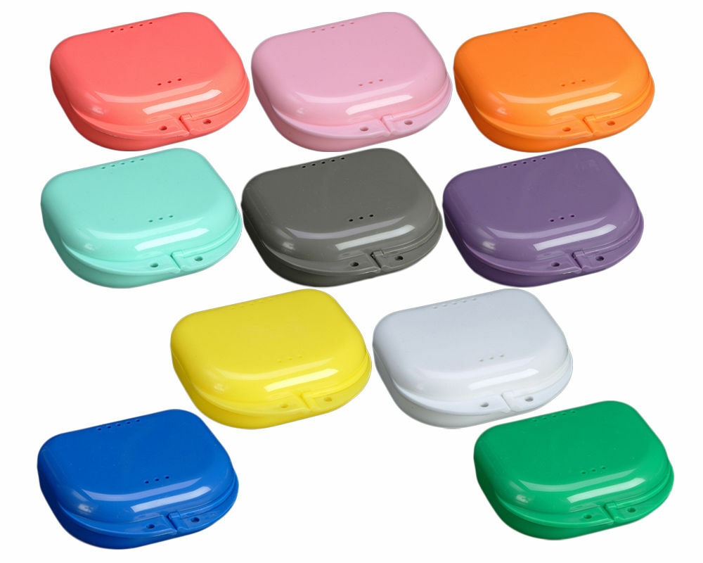 Teeth Dental Orthodontic Retainer Case Box Denture Sport Mouth Guard Storage