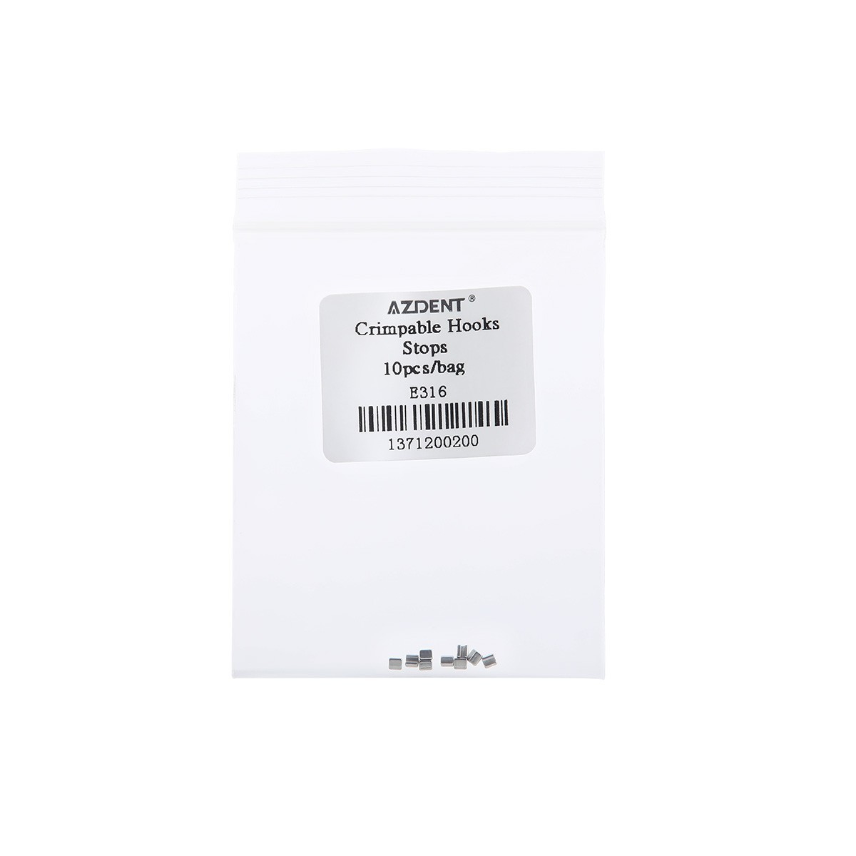 100pcs Dental Orthodontic Crimpable Hooks Stops Metal Stop Type for Arch Wire