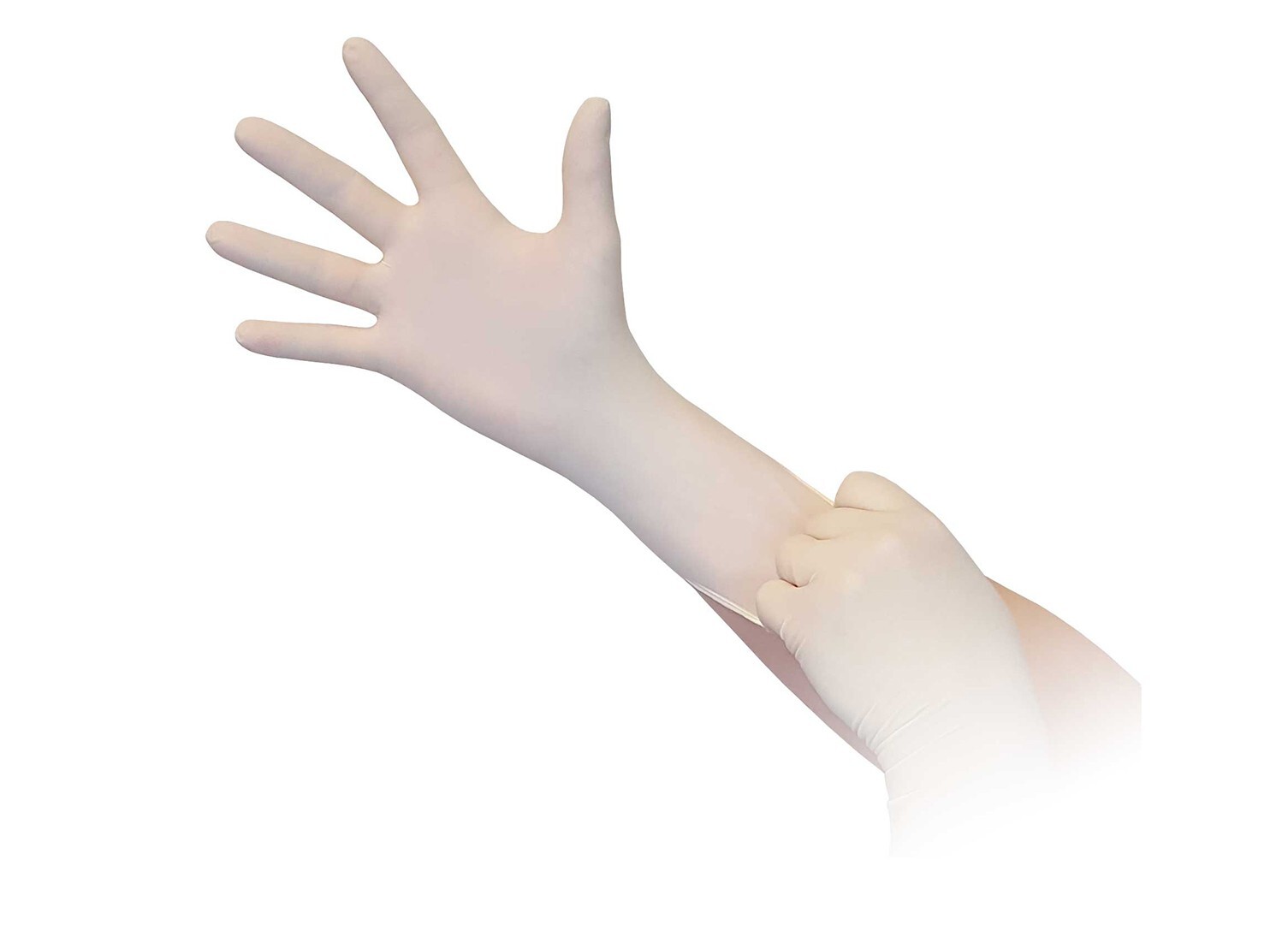 White Latex Exam Gloves, Medium M, Aurelia Vibrant 5.5 mil (Case of 1000)