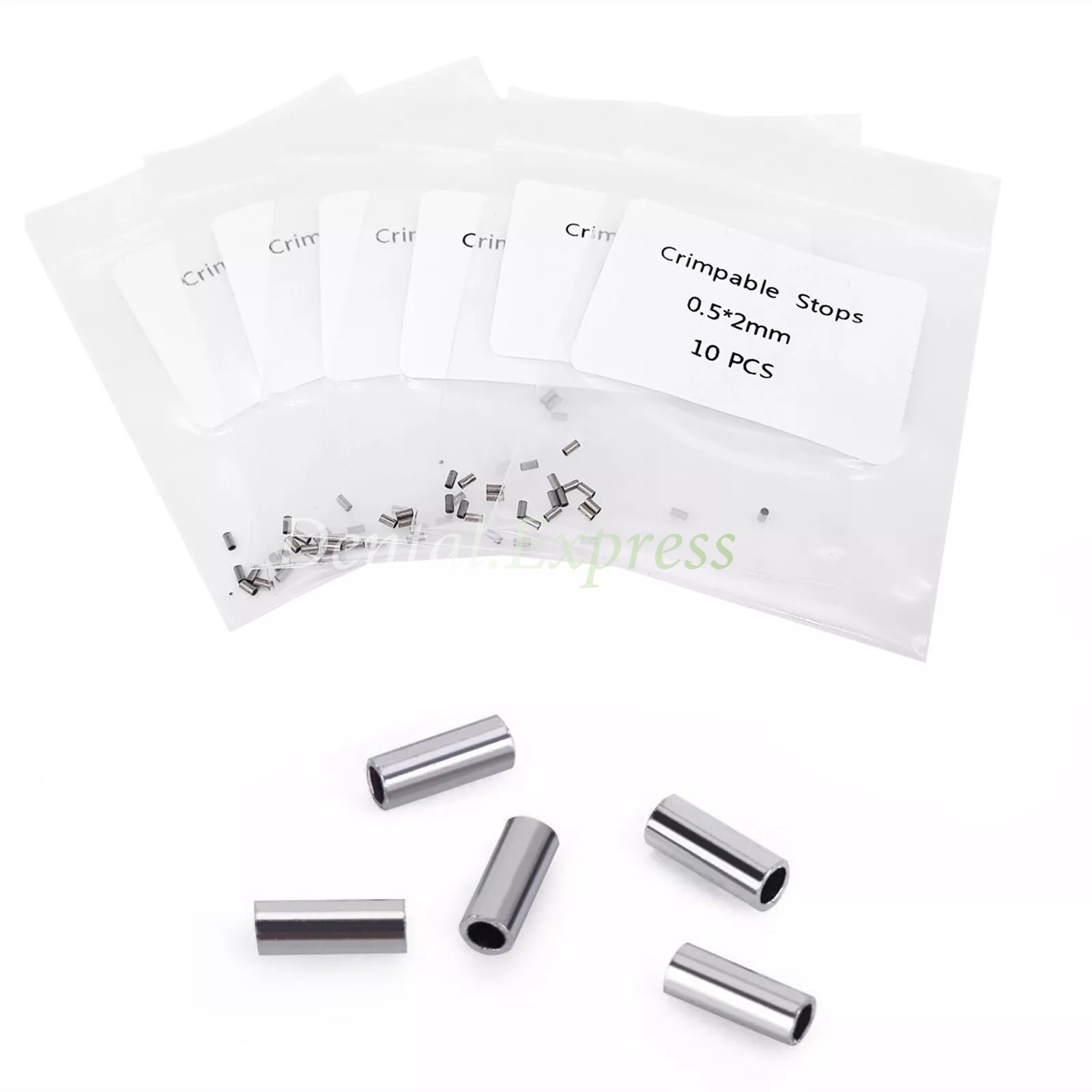 100 PCS Dental Orthodontic Crimpable Hook Stop Mini Stops Tube Bracket Stopper