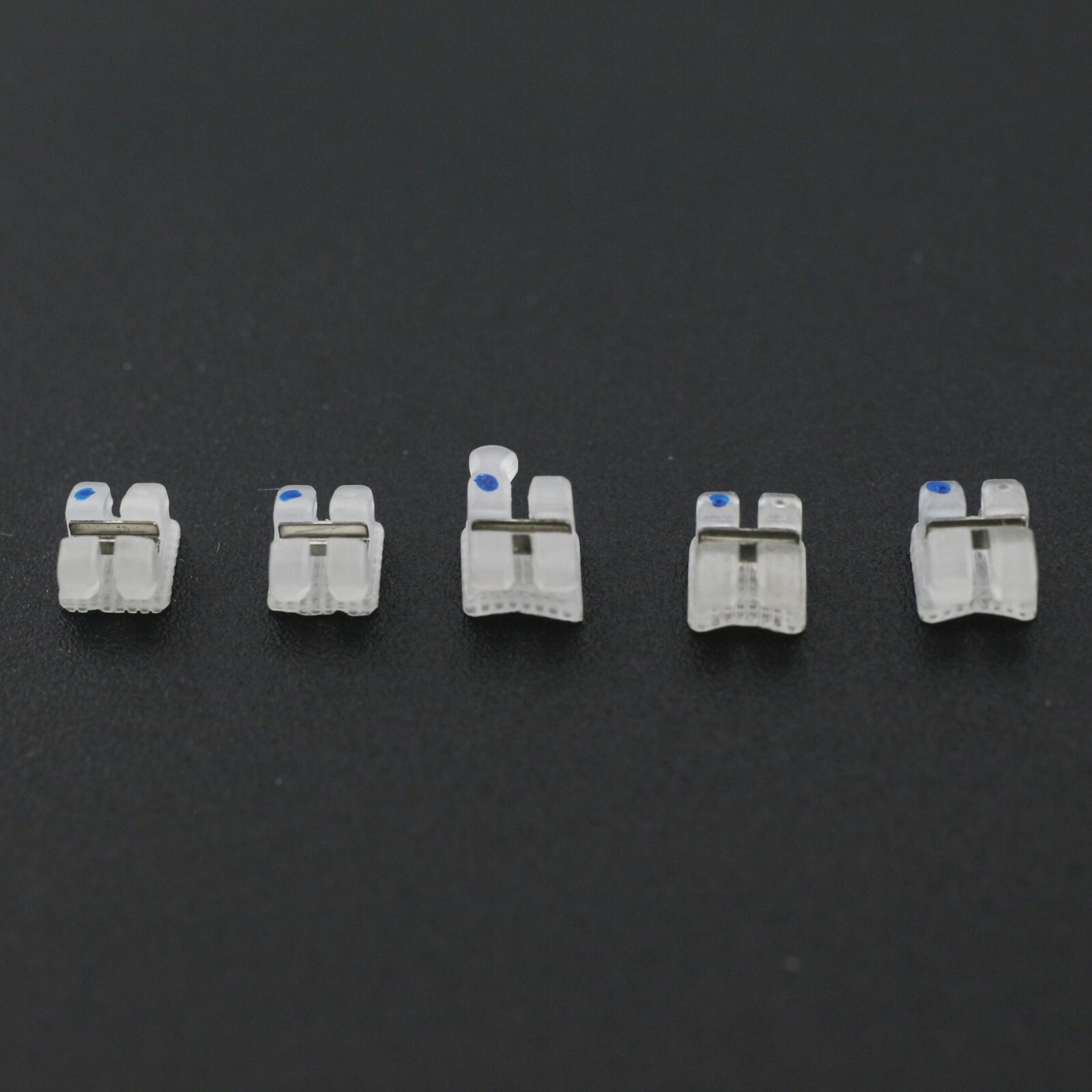 Dental Orthodontic Metal Slot Ceramic Brackets Braces 022 018 MBT Roth 3 Hook