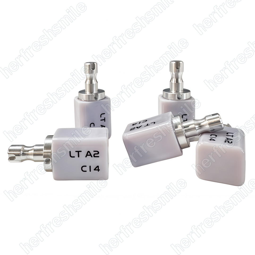 5Pcs Dental CAD CAM C14 Block HT/LT Blocks Glass Ceramic Lithium Disilicate USA