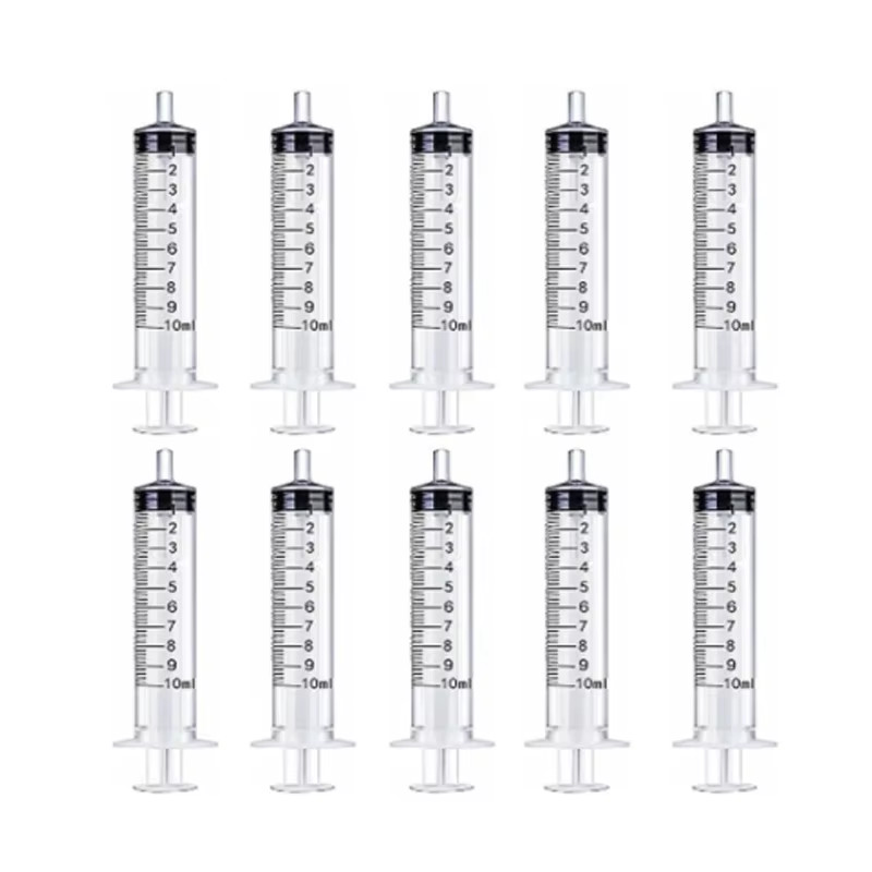 2-20Pcs 1Ml-10Ml Plastic Reusable Syringe for Measuring Nutrient Hydroponics Kit