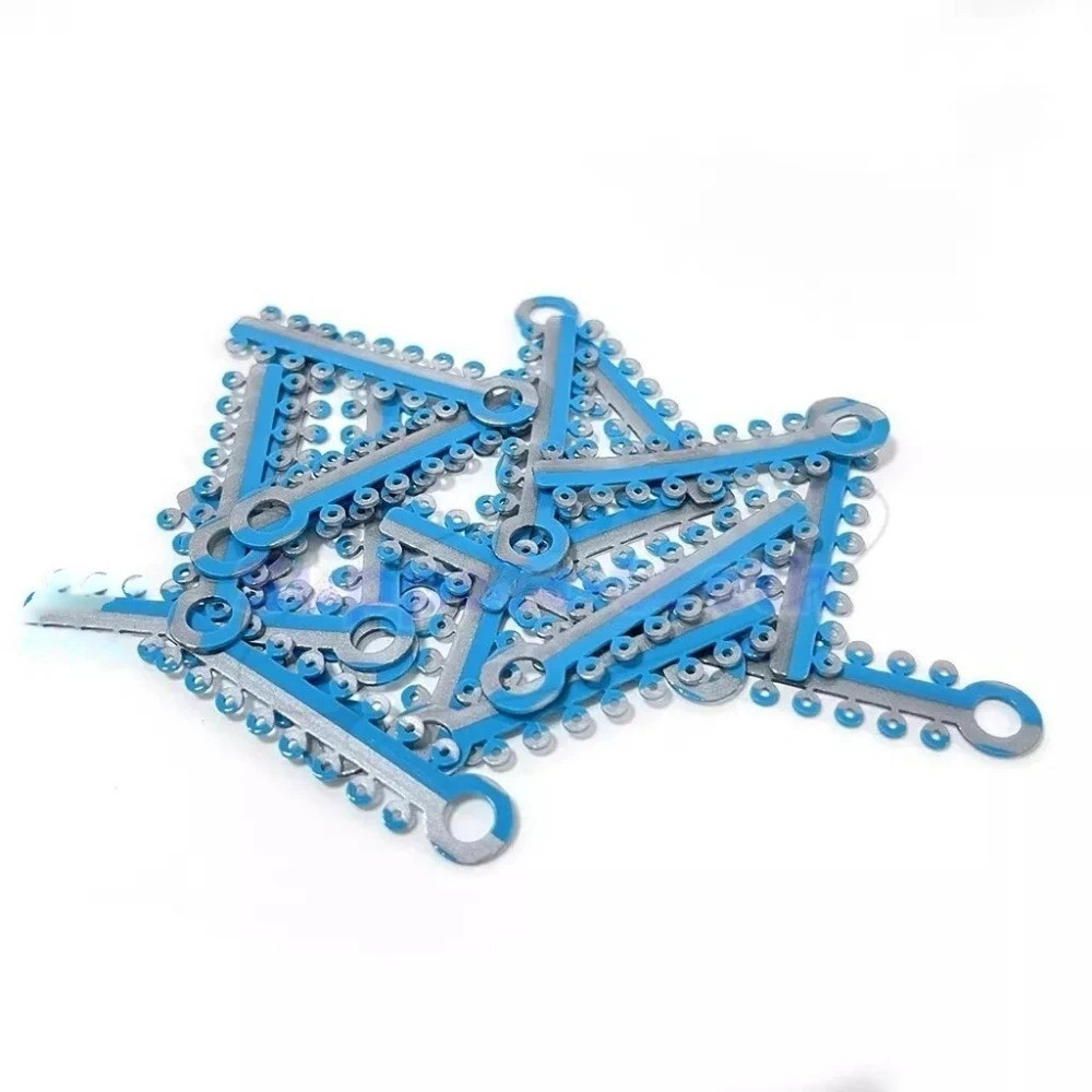 Dental Orthodontic Braces Elastic Ligature Ties Rubber Bands Single/Double Color