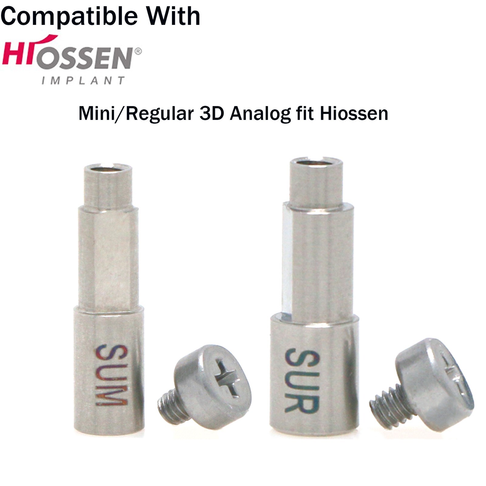 Dental Mini/Regular Implant Scan Body 3D Analog fits Osstem Hiossen ET ll lll lV