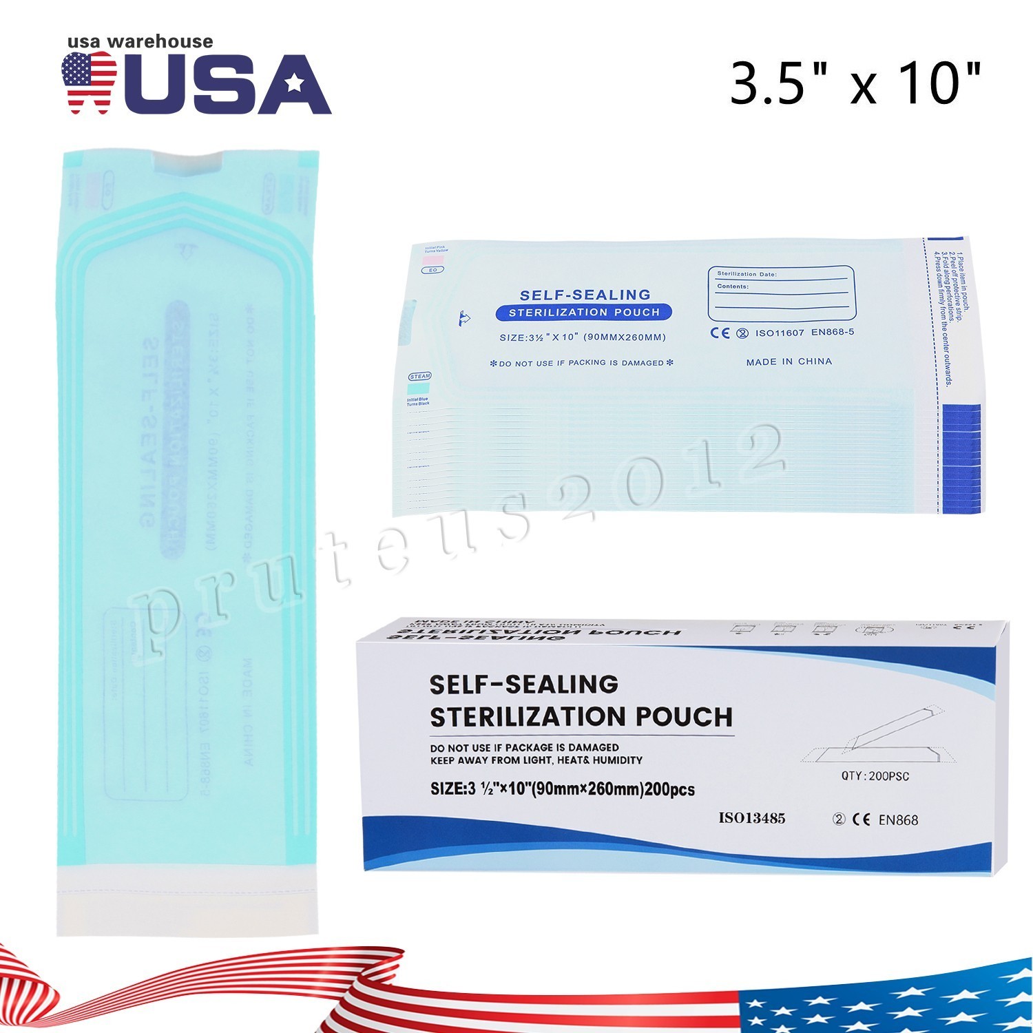 Self Sterilization Pouches Autoclave, Medical Sterilizer Bags Dental Tattoo Nail