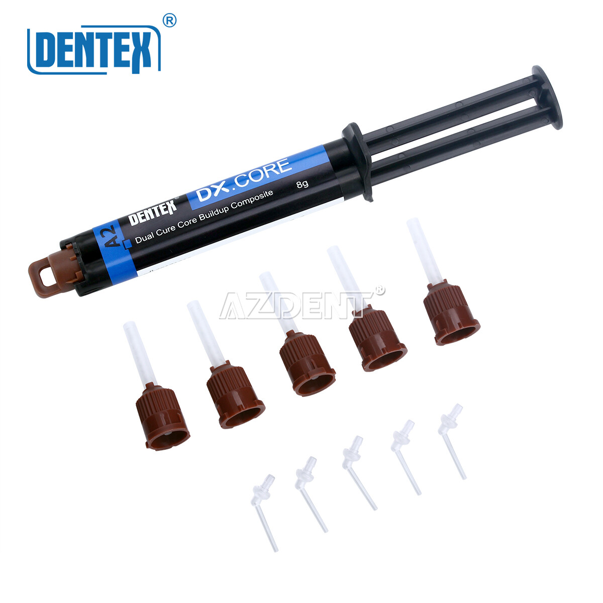 Dental Dual Cure Flowable Composite Resin Refill Core Build Up 8g Syringe A2 A3