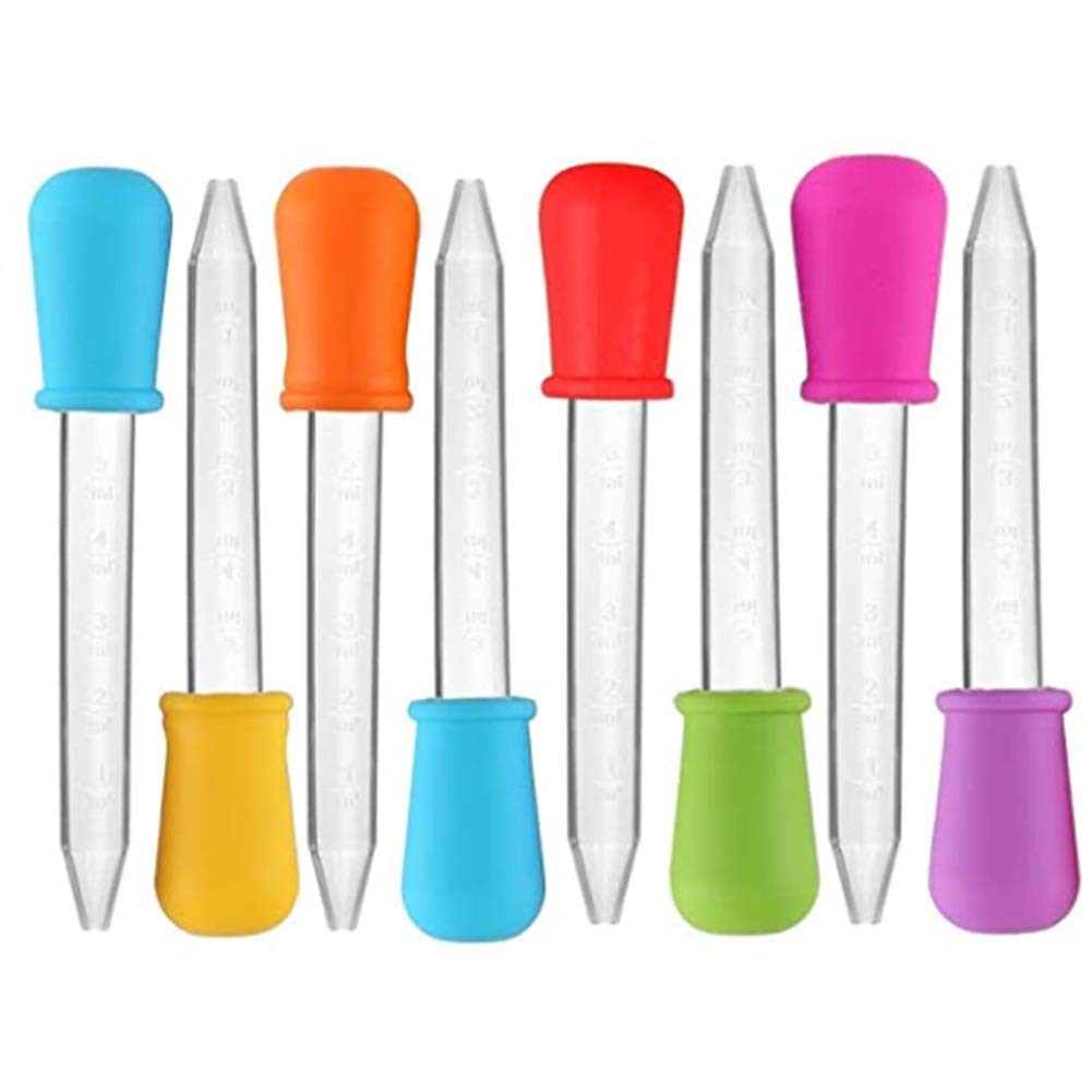 Shuiniba 5ml Liquid Droppers Medicine Silicone and Plastic Multiple Colors