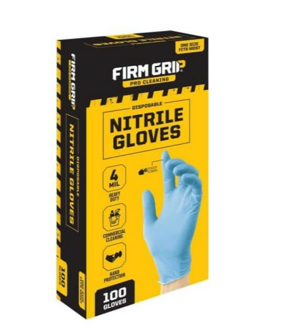 Nitrile Heavy Duty 4 Mil Janitorial Commercial gloves. Bundle of 7 boxes