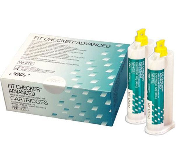Fit Checker Advanced WHITE Cartrige 2-48ml & 3 mixing tips. Ideal