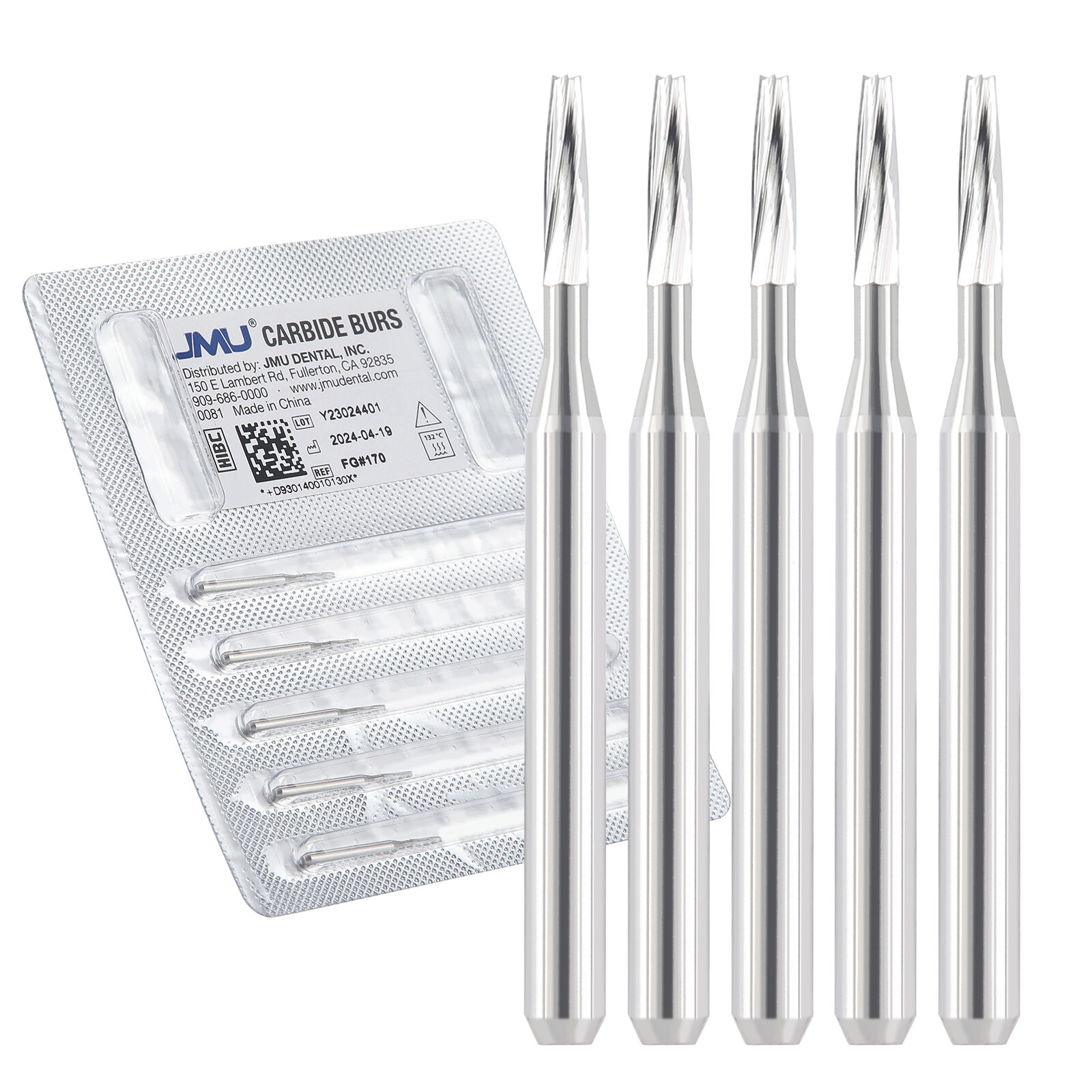 JMU Dental Carbide Burs Taper Fissure FG 169L 170 171 172