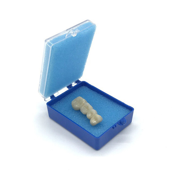 200pcs Denture Crown Storage Case Denture Box with Sponge Packing Plastic Box