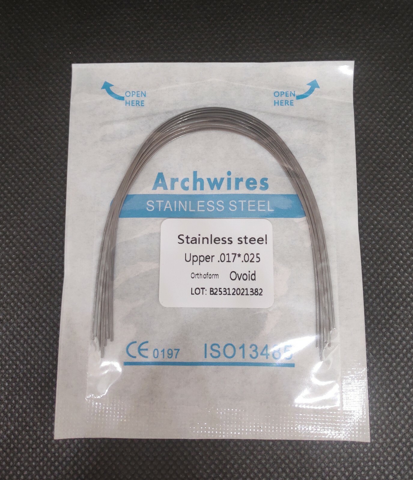 10 Packs Dental Orthodontic Stainless Steel Arch Wires Rectangular Ovoid/Natural