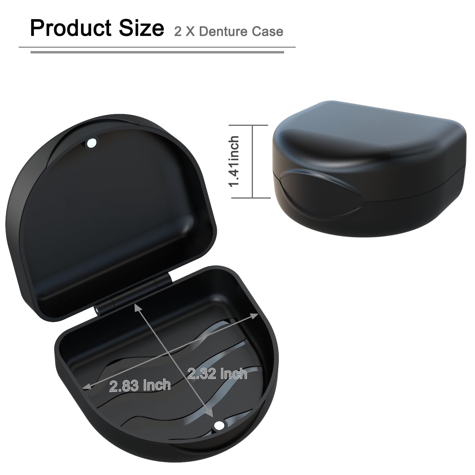 Retainer Case Denture Case: Orthodontic Dental Case, Slim Braces Case, Mouth …