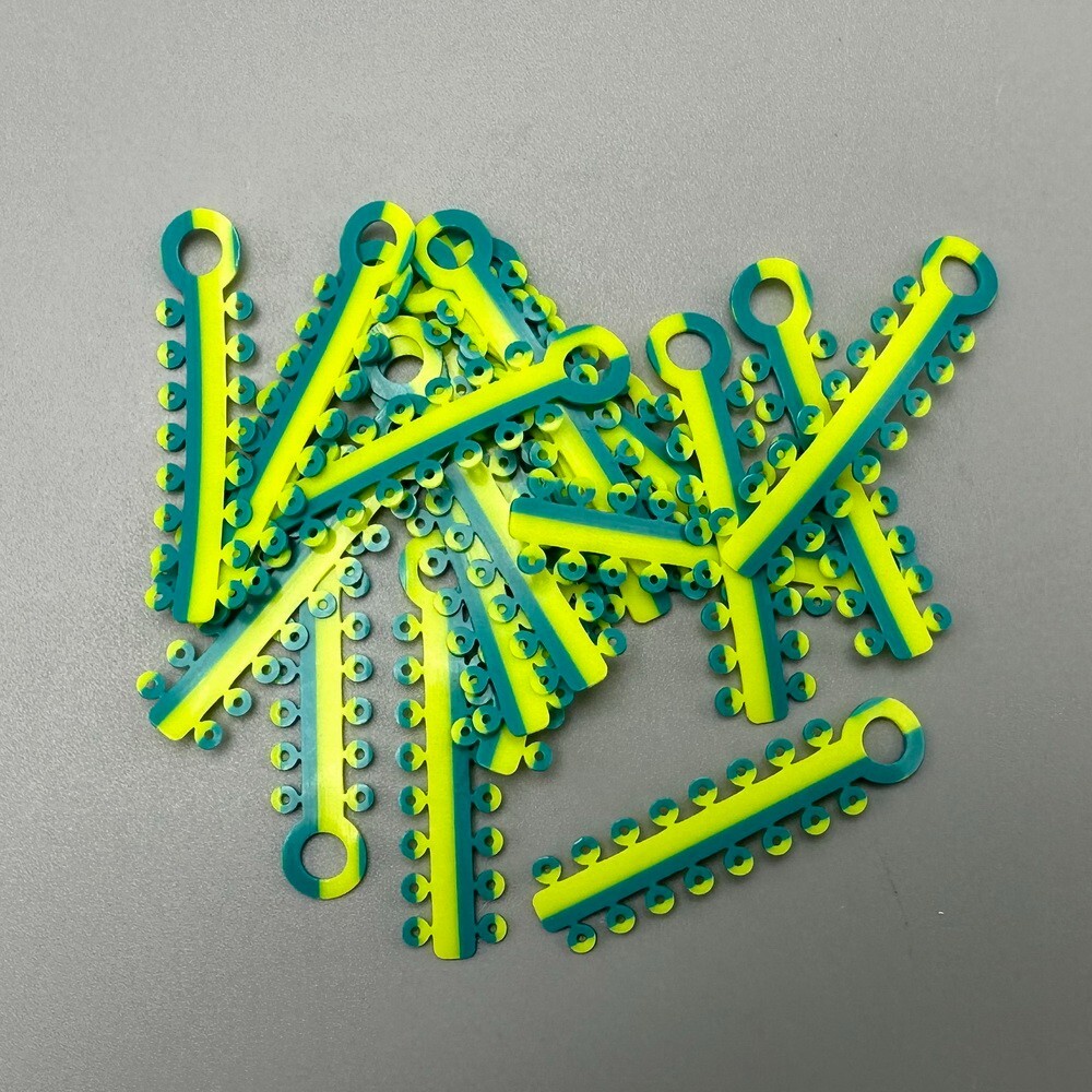 1Pack Dental Orthodontic Elastic Ligature Ties Rubber Bands Single/Double Colors