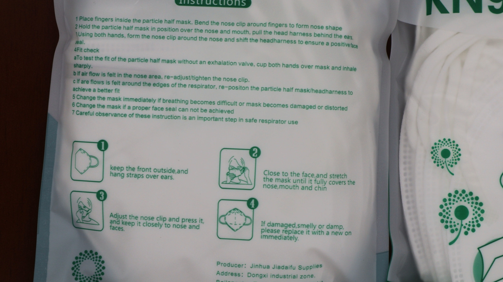 Bulk 50pcs KN95 Face Mask White 5 Layer Cup Dust Safety – New old stock – Read