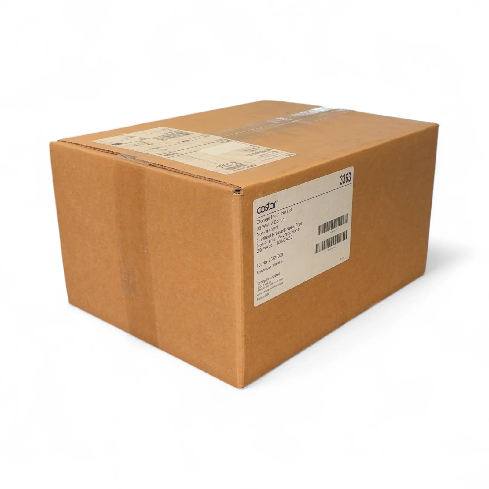 Costar 96 Well V-Bottom Storage Plate 3363 96 Well V Bottom Non-Treated 100/C…