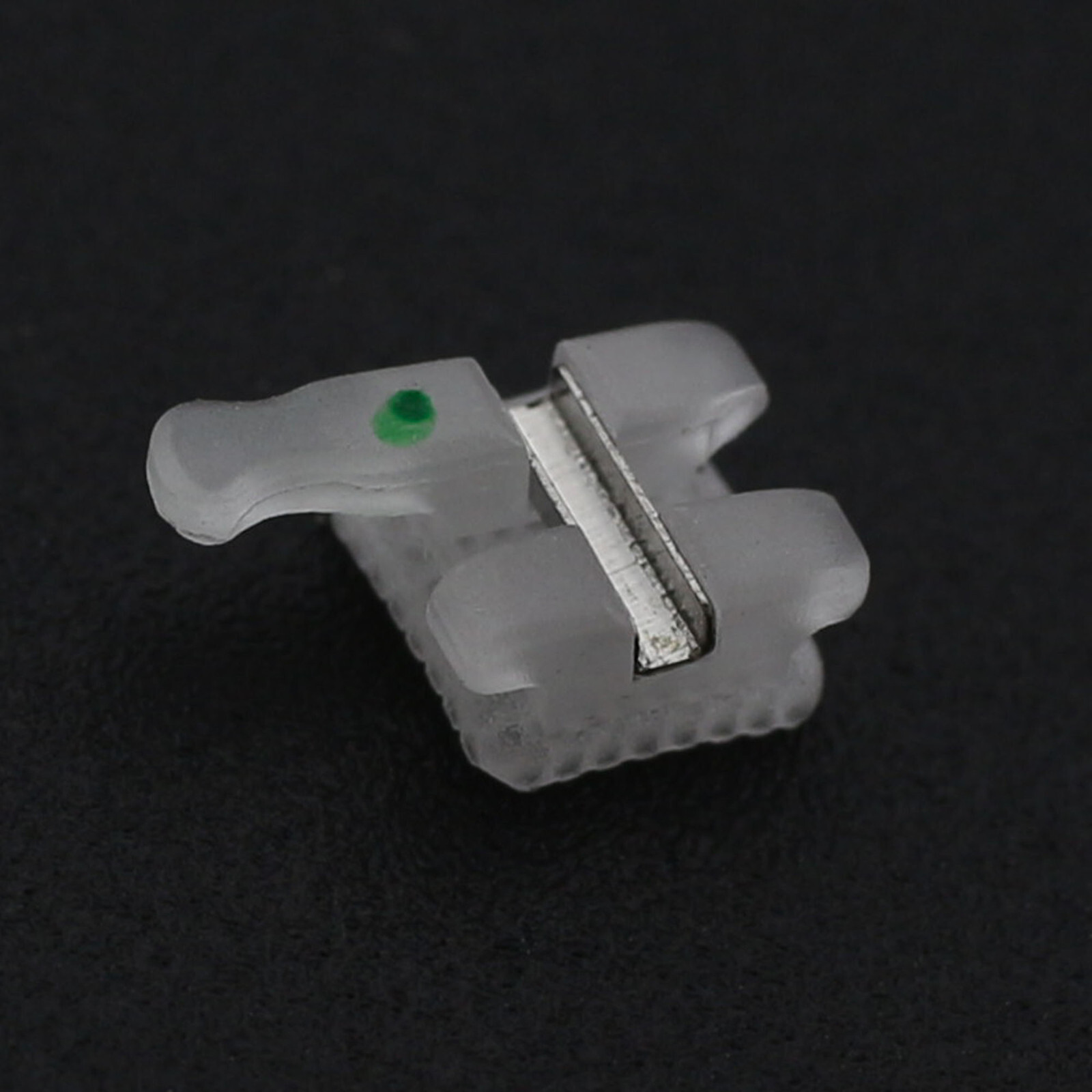 Orthodontic Ceramic Brackets w/Metal Slot 022 018 Roth MBT 3 Hook Braces Clarity