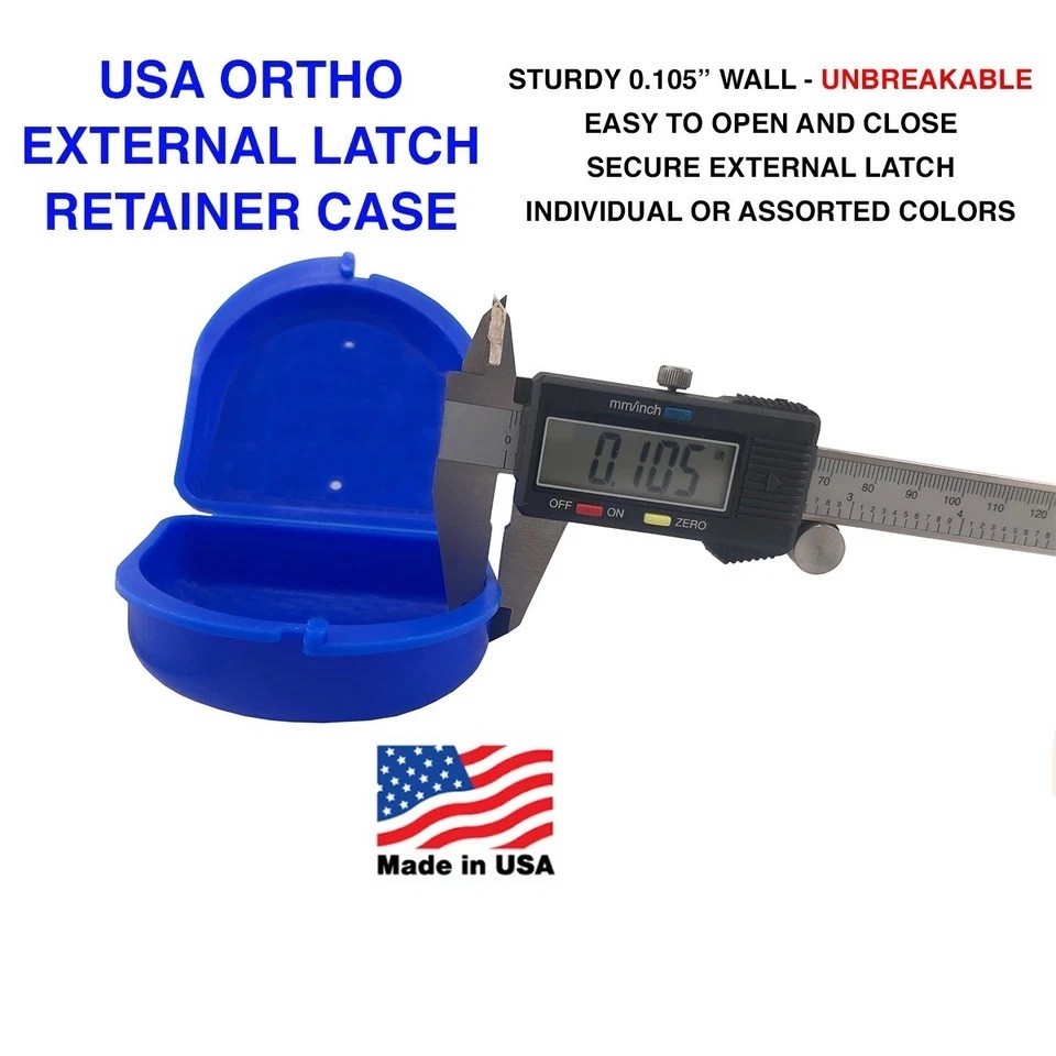 Unbreakable Dental Retainer Box Orthodontic Appliance Guard Case, 12- 500 pcs