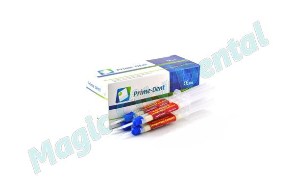 FAST SHIPPING Prime-Dent Dental Non-Eugenol Automix Temporary Cement 4 Syr. Kit